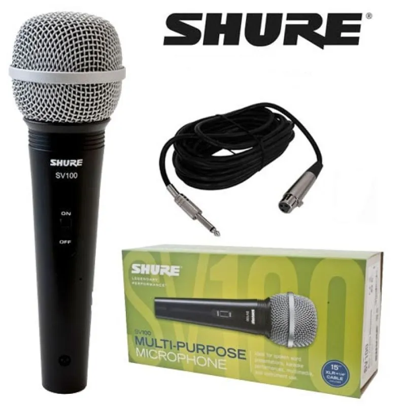 Micrófono Dinamico Vocal Shure SV100