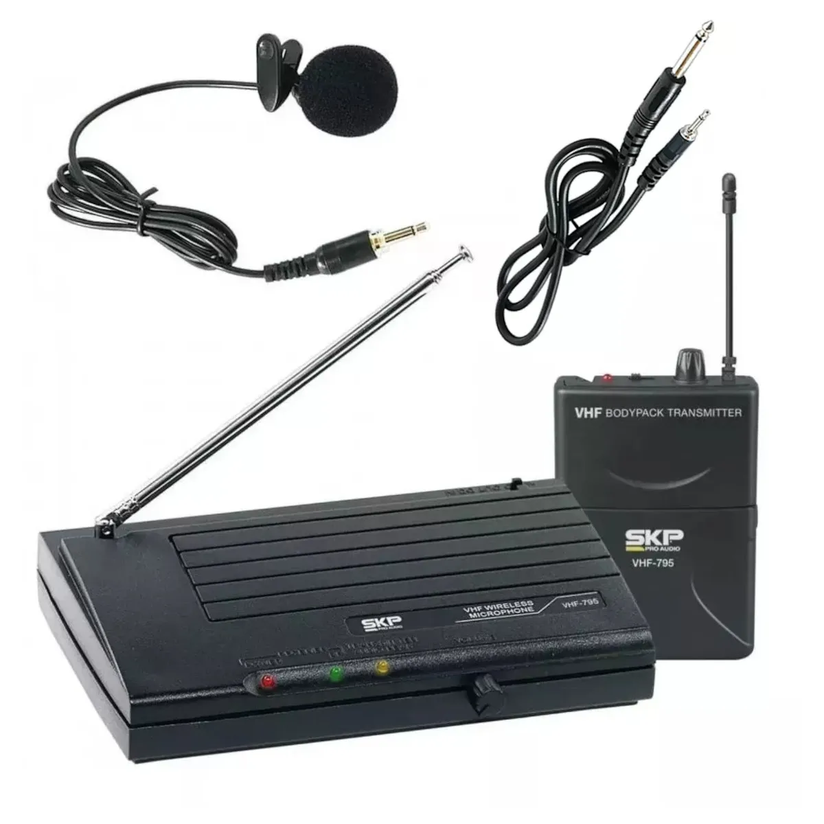 Micrófono Inalambrico Solapa VHF795 SKP Audio