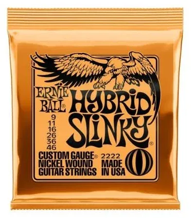 Set cuerdas Guitarra ElÈctrica 0.09 Ernie Ball Hybrid Slinky 2222