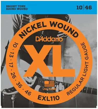 Set cuerdas Guitarra ElÈctrica 0.10 D'addario XL EXL110