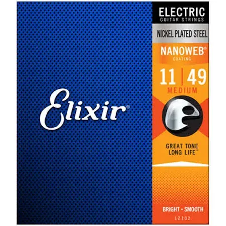 Set cuerdas Guitarra ElÈctrica 0.11 Elixir Nanoweb