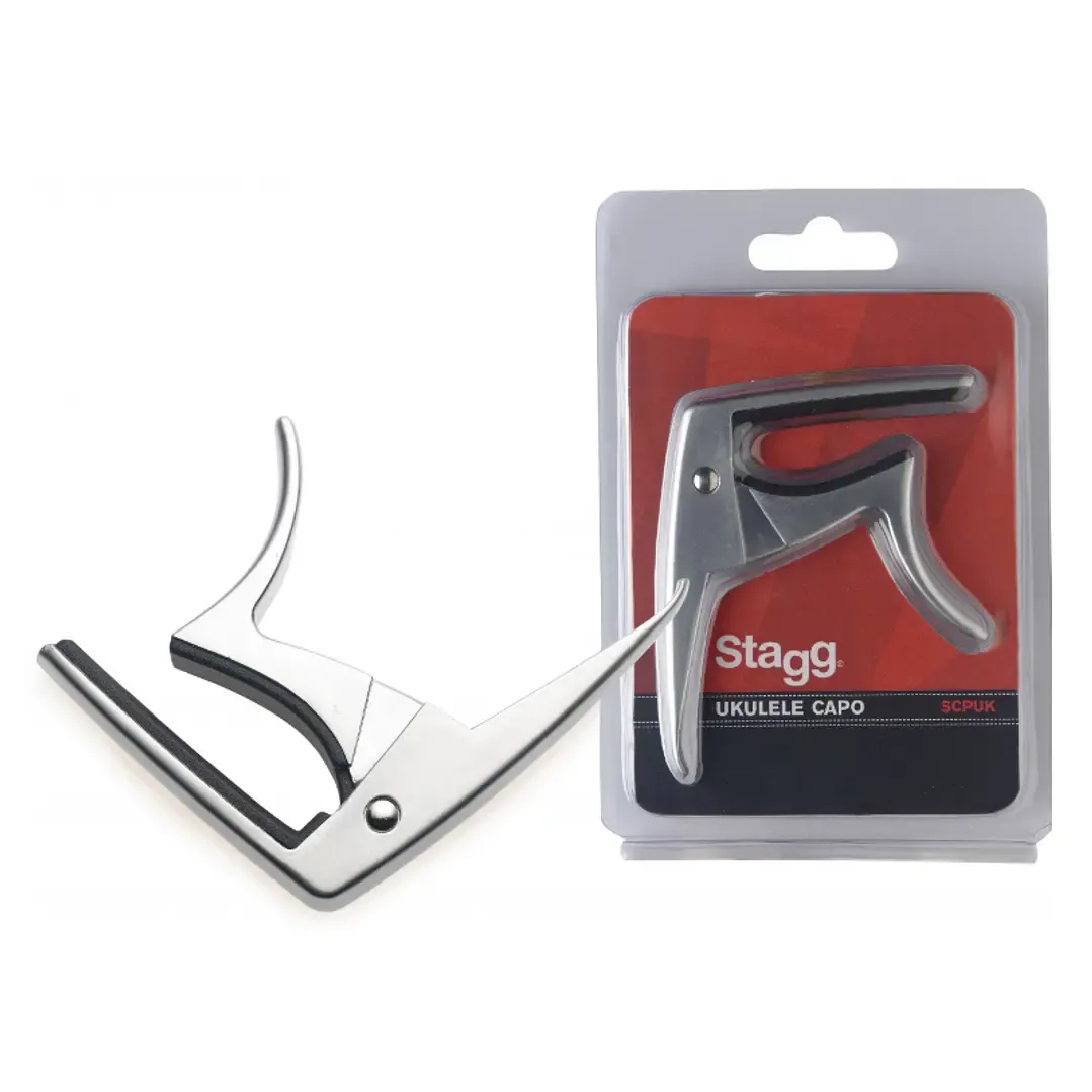 Capodastro Ukelele Stagg SCPUK BK