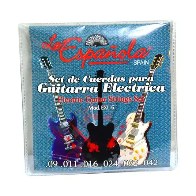 SET CUERDAS GUITARRA ELECTRICA 09-042 LA ESPAÑOLA EXL-6